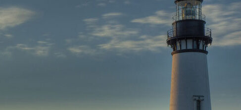 Lighthouse with sky background